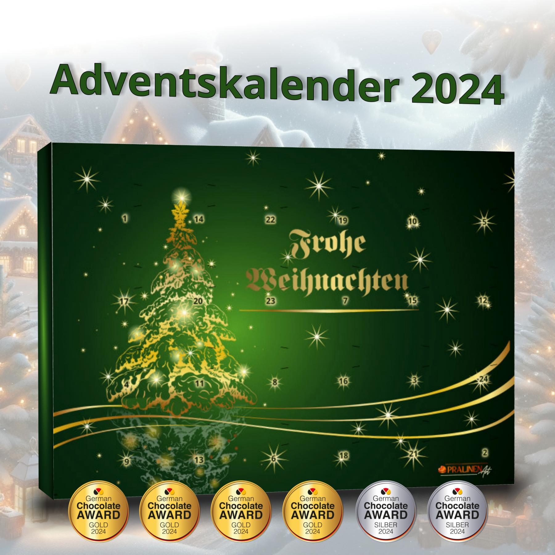 Exklusiver Schokoladen Adventskalender 2024  | Pralinen | tägl. Video