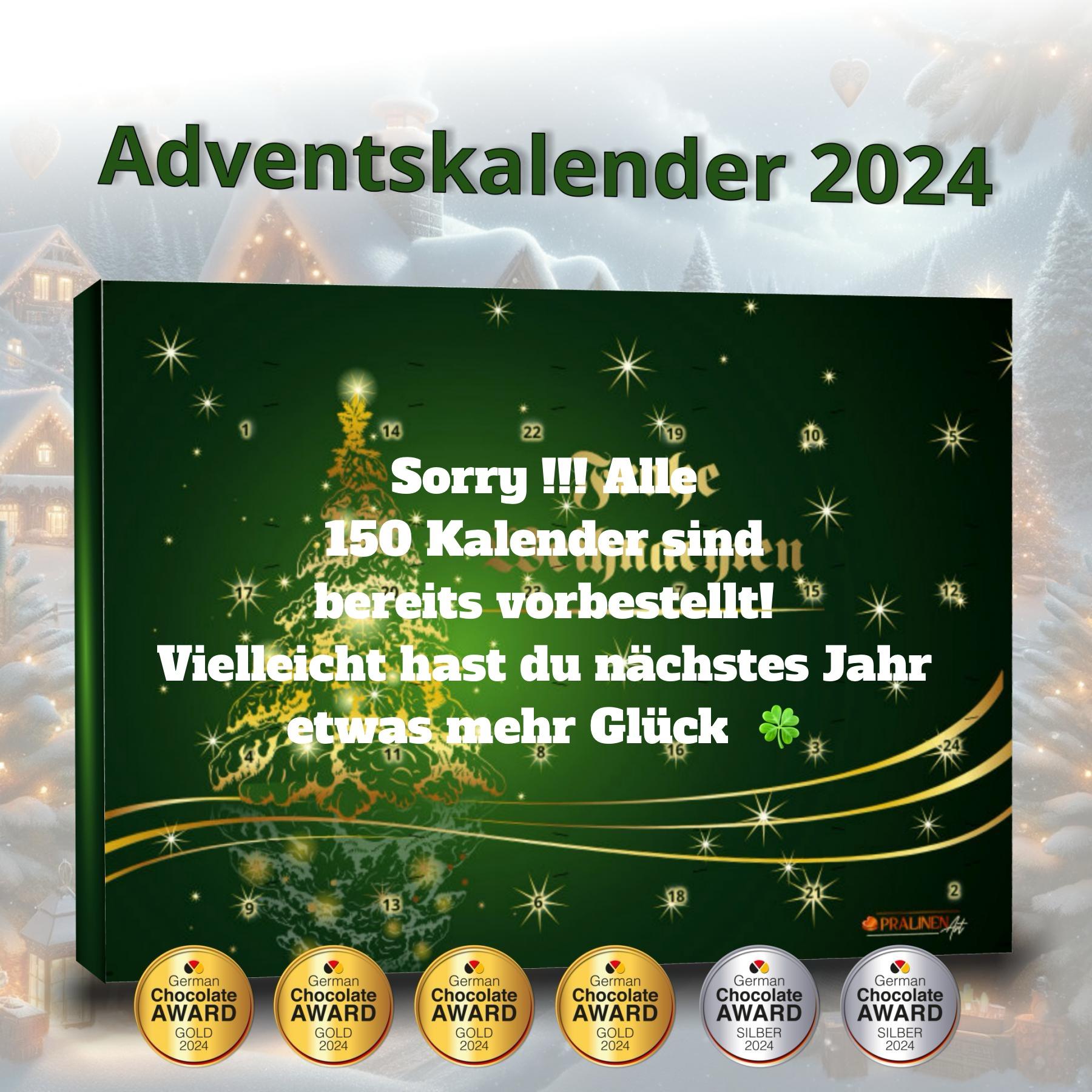 Exklusiver Schokoladen Adventskalender 2024  | Pralinen | tägl. Video