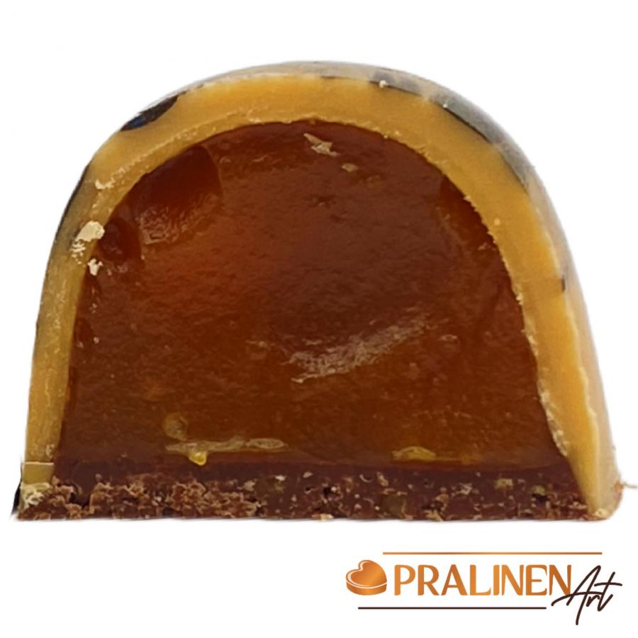 4 handgemachte Pralinen gesalzene Erdnuss + Karamell